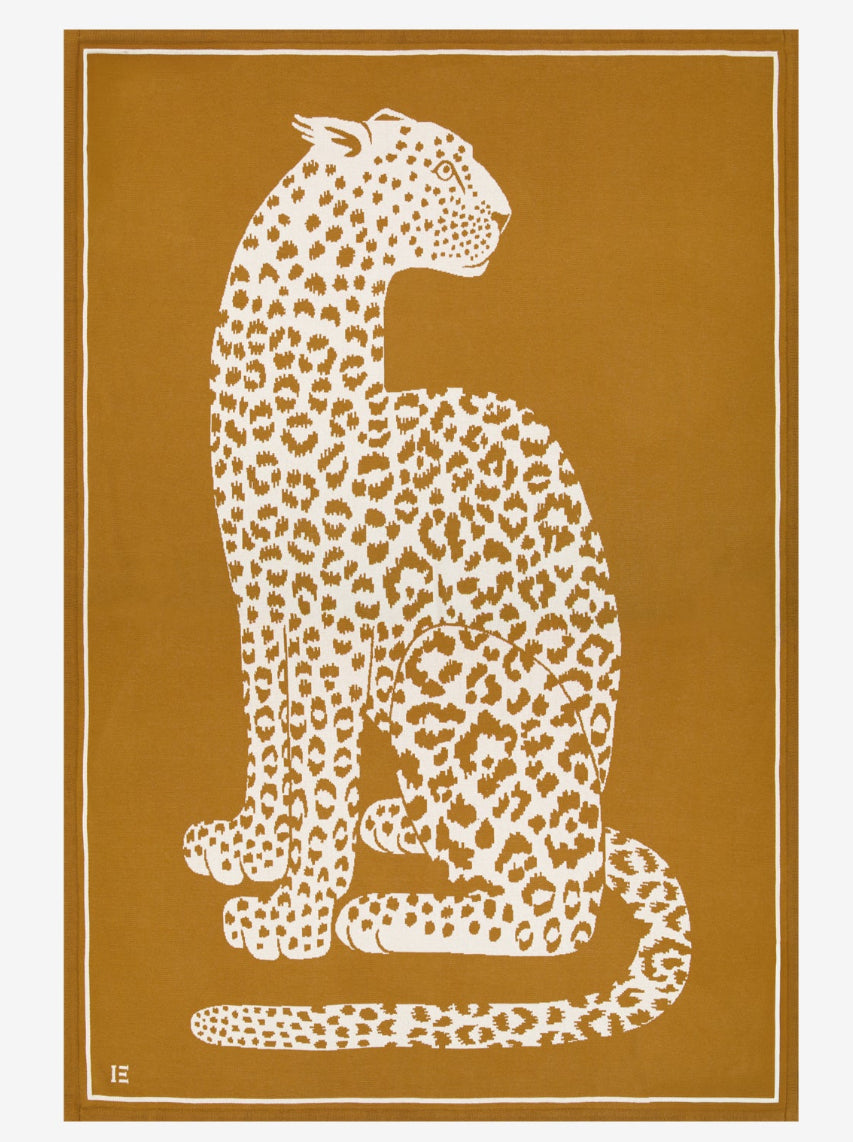 Feline pläd - Brun - Inoui Editions
