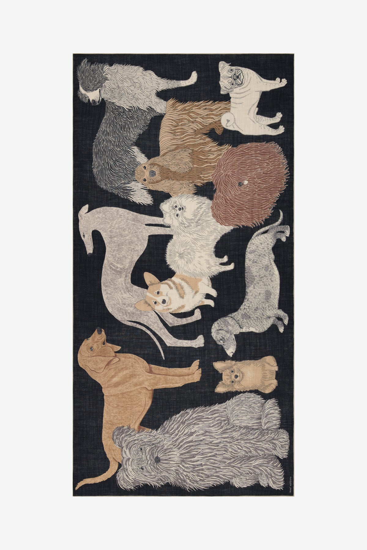Puppy scarf black - Inoui Editions