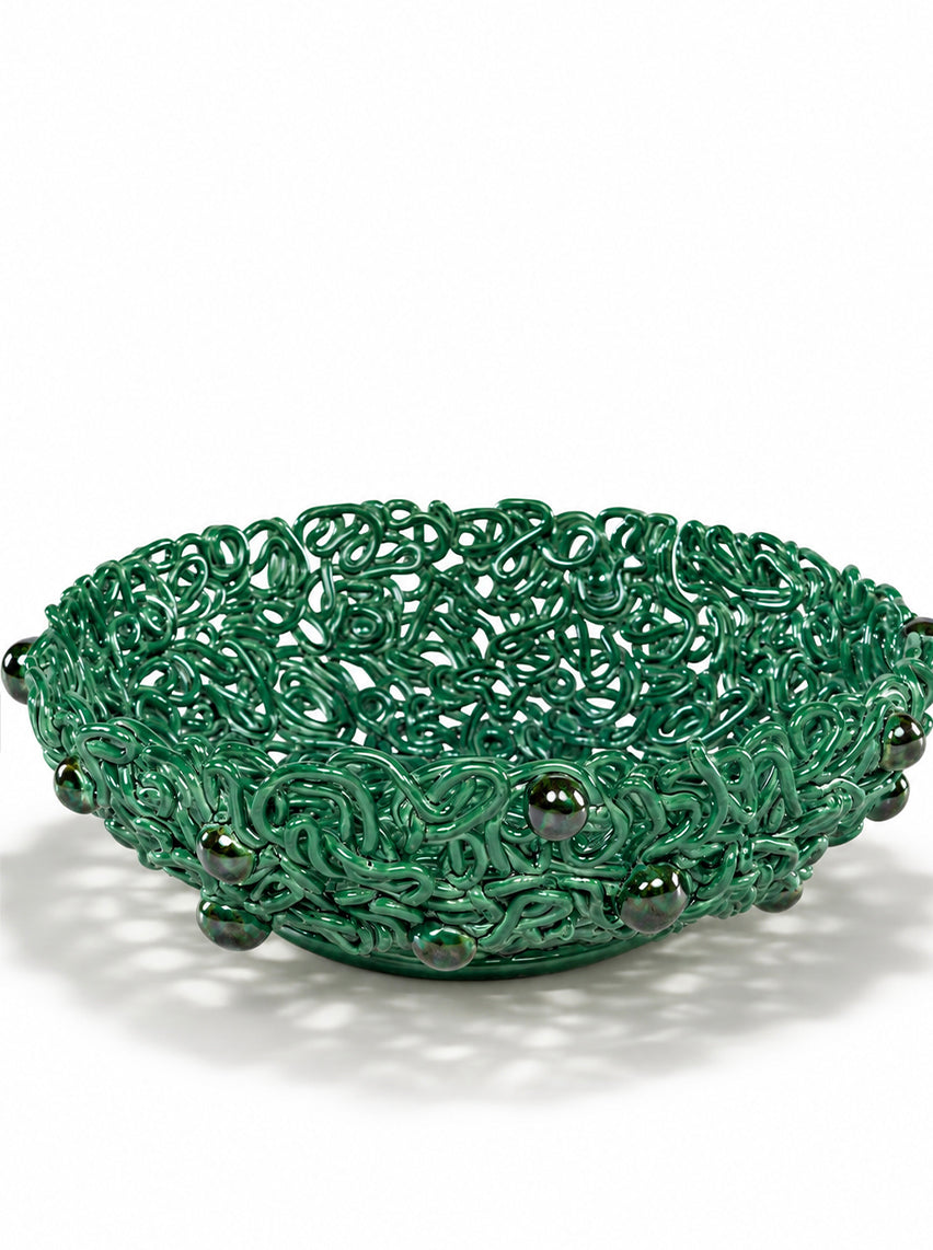 Bird Nest Bowl - Green L - Studio Caruma