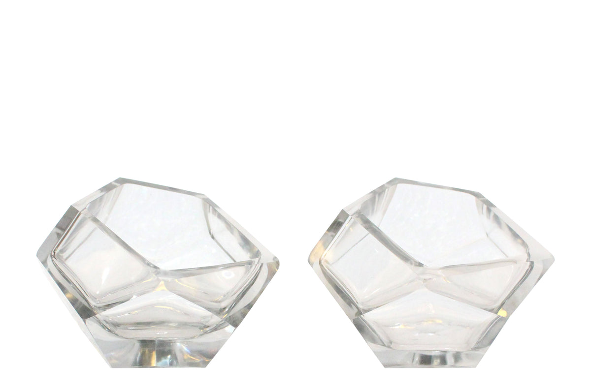 Glass Diamond Bowl Clear - M- Versmissen