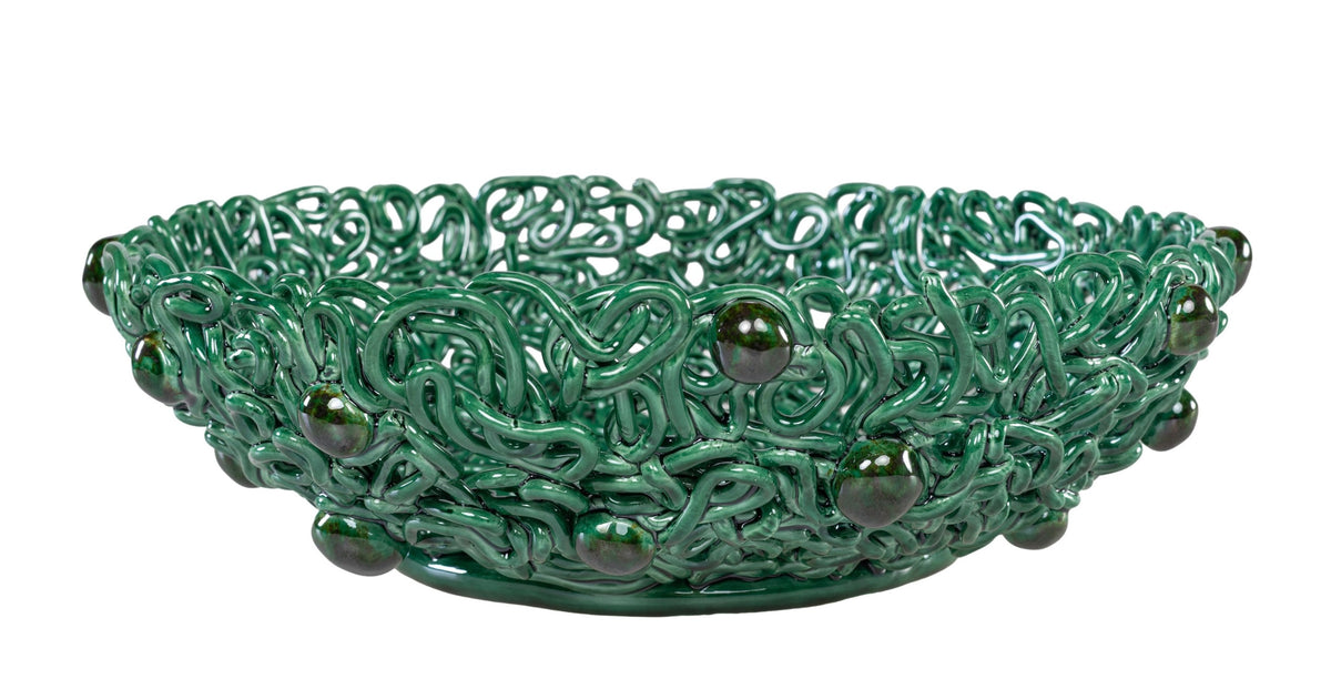 Bird Nest Bowl - Green L - Studio Caruma
