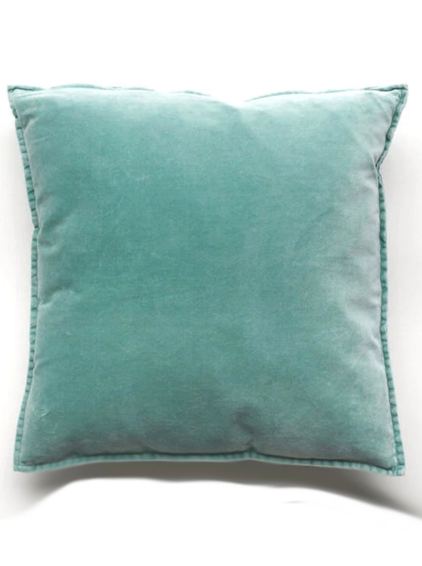 Pip cushion cover - velvet turquoise