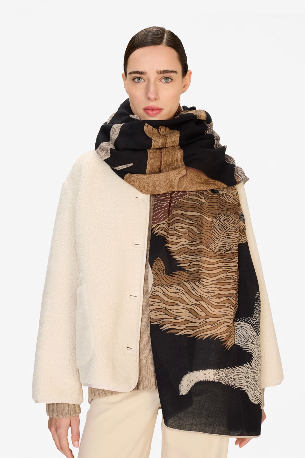Puppy scarf black - Inoui Editions
