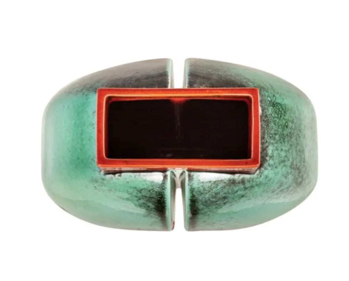 Iris Vase - Blue & Red Earthenware - Versmissen