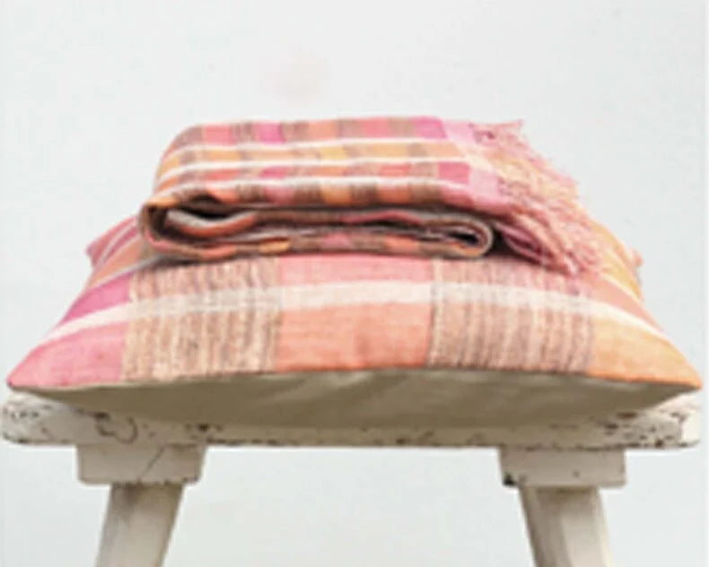 Sienna throw - orange/tobacco