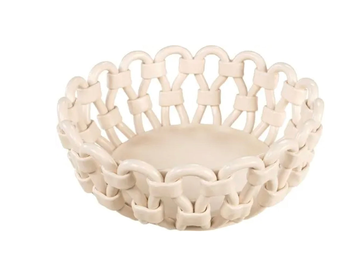 Rope Bowl - Cream Ceramic - Versmissen