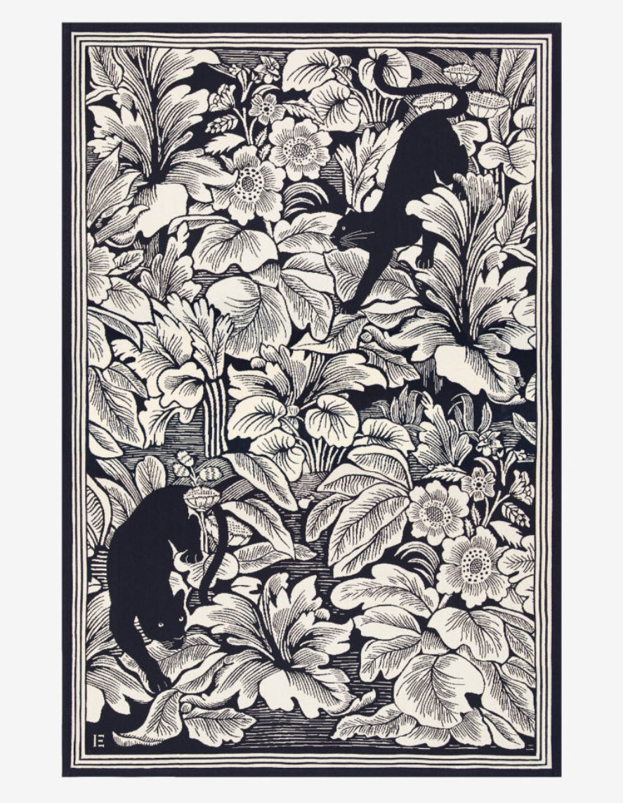 Plaid  Panther black - Inoui Editions