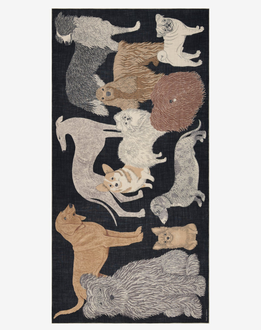 Puppy ullscarf - Svart - Inoui Editions