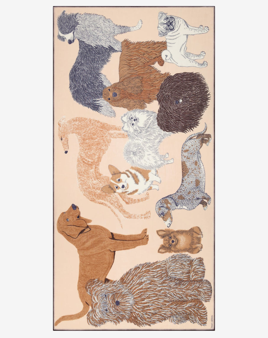 Puppy ullscarf - Nude - Inoui Editions