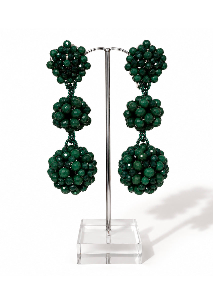 ALEXIS Earrings - Emerald Green