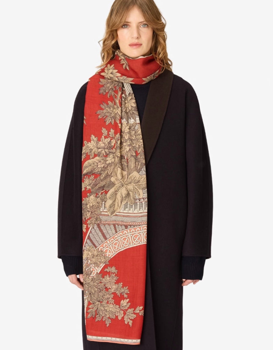 Scarf 1889  Terracotta - Inoui Editions