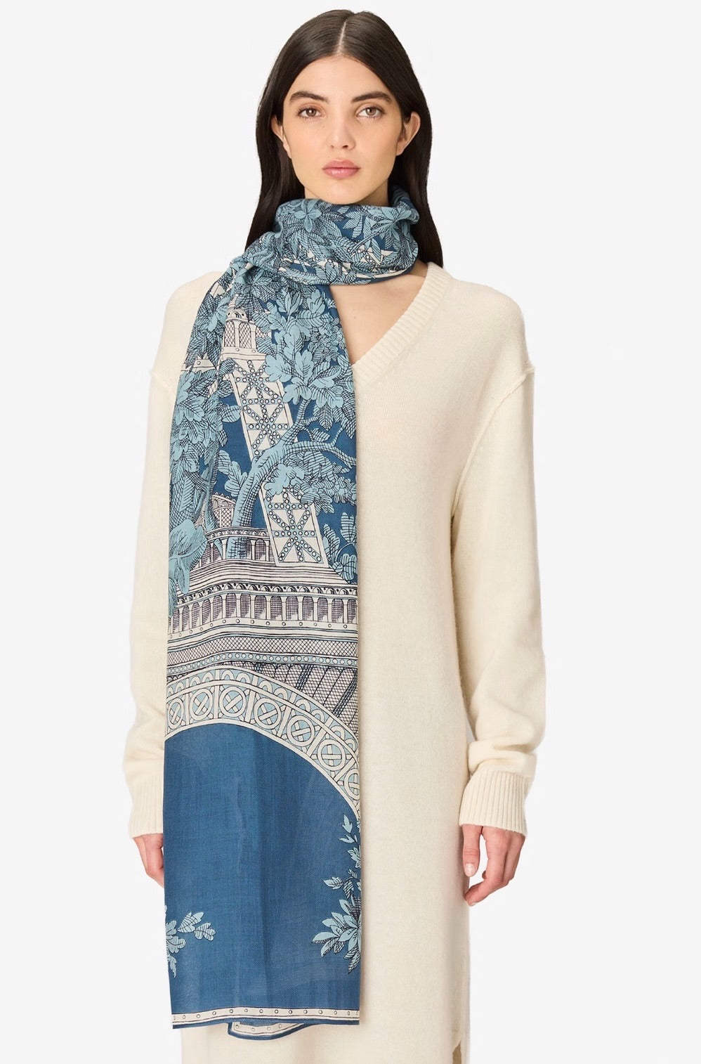 Scarf 1889  Blue - Inoui Editions