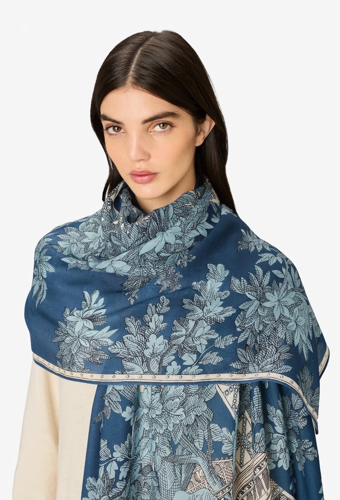 Scarf 1889  Blue - Inoui Editions