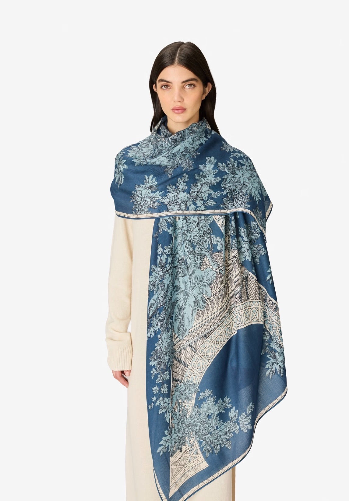 Scarf 1889  Blue - Inoui Editions