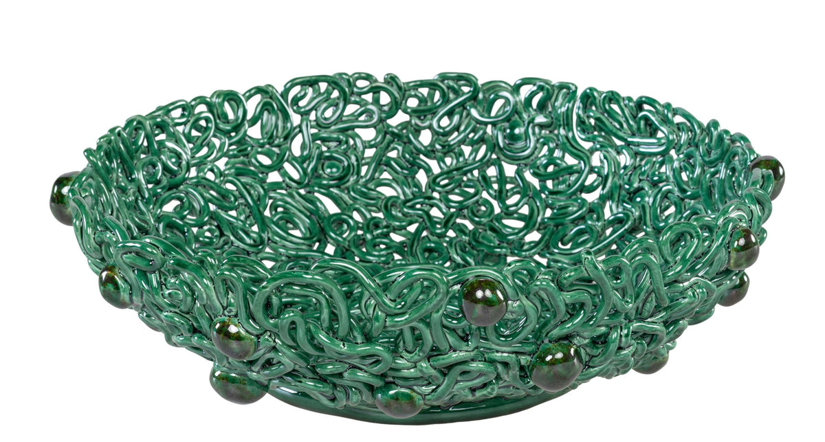 Bird Nest Bowl - Green L - Studio Caruma