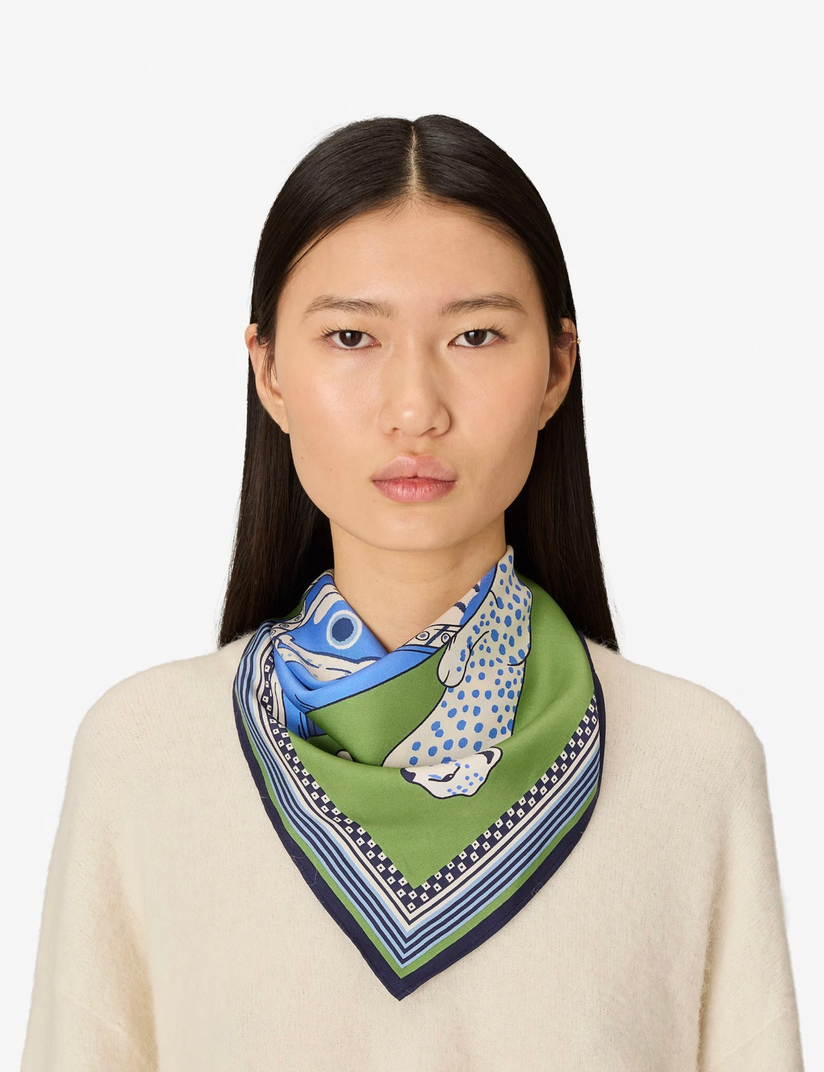 Collector scarf green - Inoui Editions