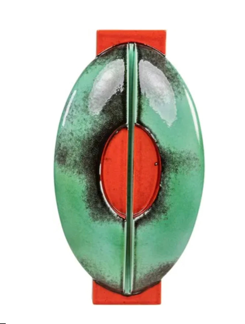 Iris Vase - Blue & Red Earthenware - Versmissen