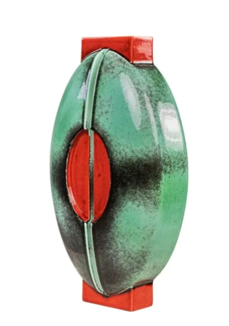 Iris Vase - Blue & Red Earthenware - Versmissen