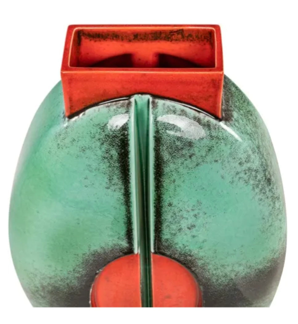 Iris Vase - Blue & Red Earthenware - Versmissen