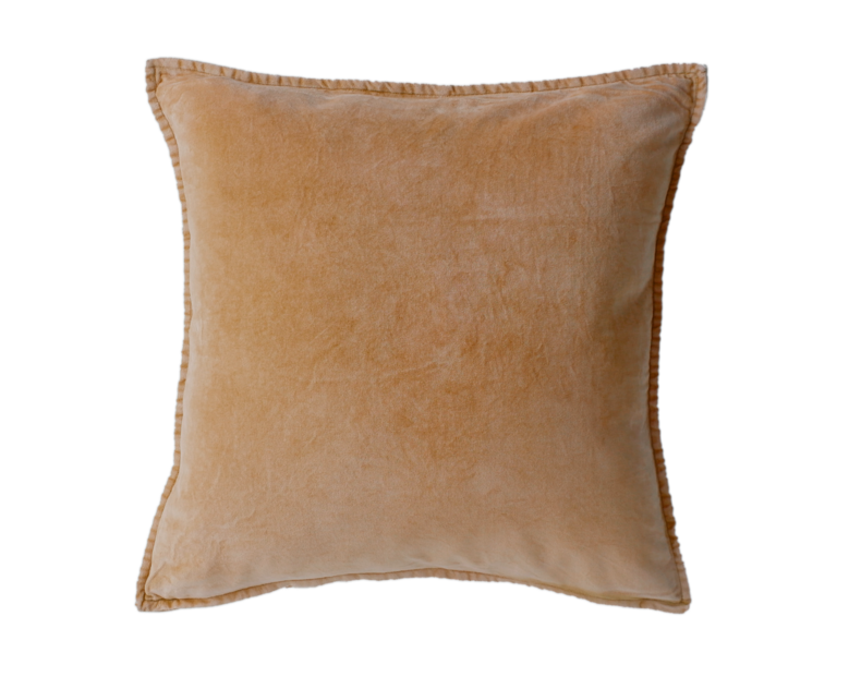 Pip cushion cover - velvet caramel