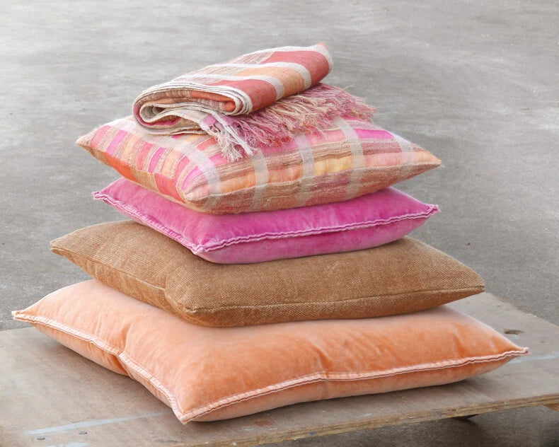 Sienna cushion cover - orange/tobacco