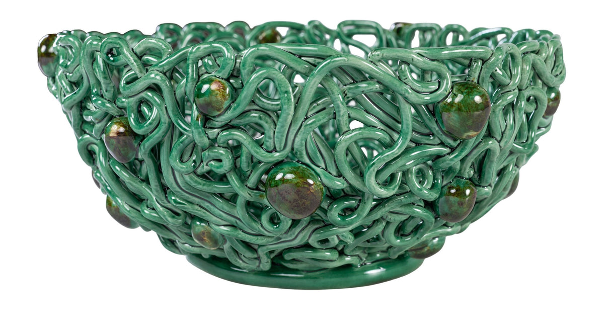 Bird Nest Bowl - Green S - Studio Caruma